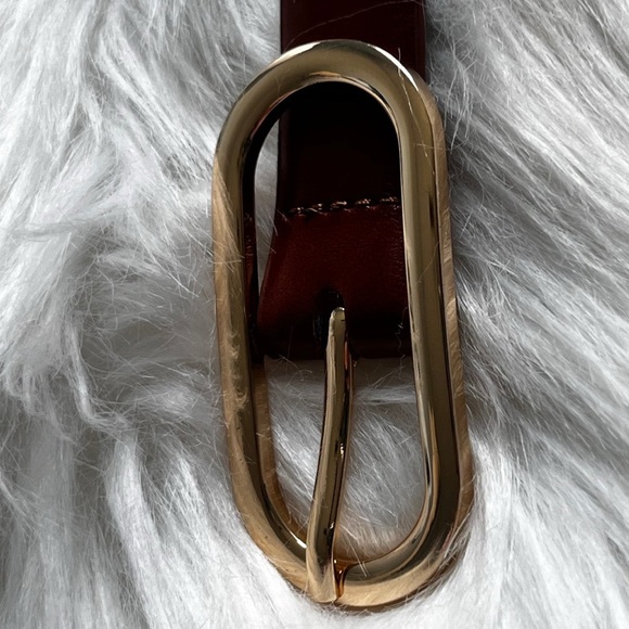 MNG By Mango womens size M leather belt - Picture 3 of 5